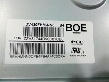 ซื้อ BOE 43 นิ้วจอจอ LCD ขนาดใหญ่ 400CCD / M2 ความสว่างสําหรับผู้เล่นคําแนะนํา online manufacture