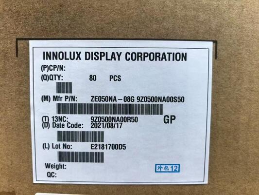 ราคาดี Innolux 5Inch LCD Monitor ZE050NA-08G พร้อม 640*480 พิกเซล 159PPI และ 50PIN Connector สําหรับ Video Door Phone ออนไลน์