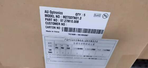 ราคาดี AUO แผนจอ LCD ขนาด 27 นิ้ว ขนาด 2560x1440 พิกเซล ความสว่าง 350 cd/m2 และ 130 Pin Connector ออนไลน์