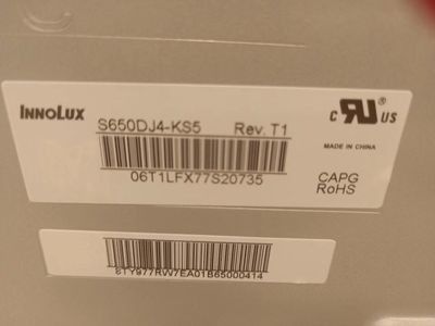 ราคาดี แผงทีวี LCD Innolux ขนาด 65 นิ้ว พร้อมพิกเซล 3140*2160 และโมดูลทีวี LED แบบ RGB Vertical Stripe ออนไลน์