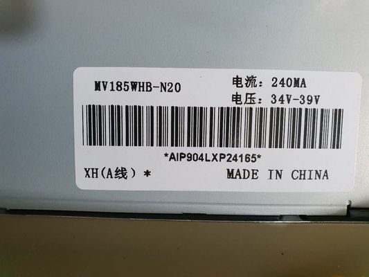 BOE แผนจอ LCD ขนาด 18.5 นิ้ว พร้อมพิกเซล 1366x768 และโมดูล TFT-LCD 30 Pin Connector