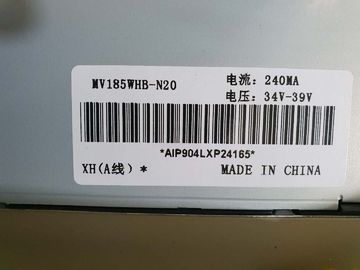 MV185WHB-N20 84PPI 30 Pin BOE แผ่นจอ LCD 18.5 นิ้ว