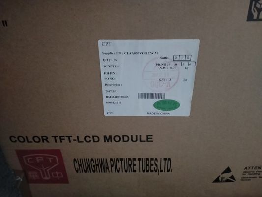 ราคาดี 5.7 นิ้วอุตสาหกรรมจอ LCD 40 ปิน 139PPI CLAA057VC01CW NTSC CPT ออนไลน์