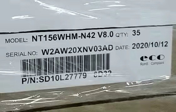 220cd/m2 เครื่องจอ LCD อุตสาหกรรม 15.6 นิ้ว IPS WLED 100PPI NT156WHM-N42